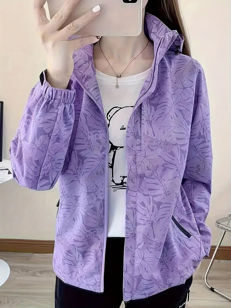 Jacket Straight Cut Hip-Length with Zipper Pockets