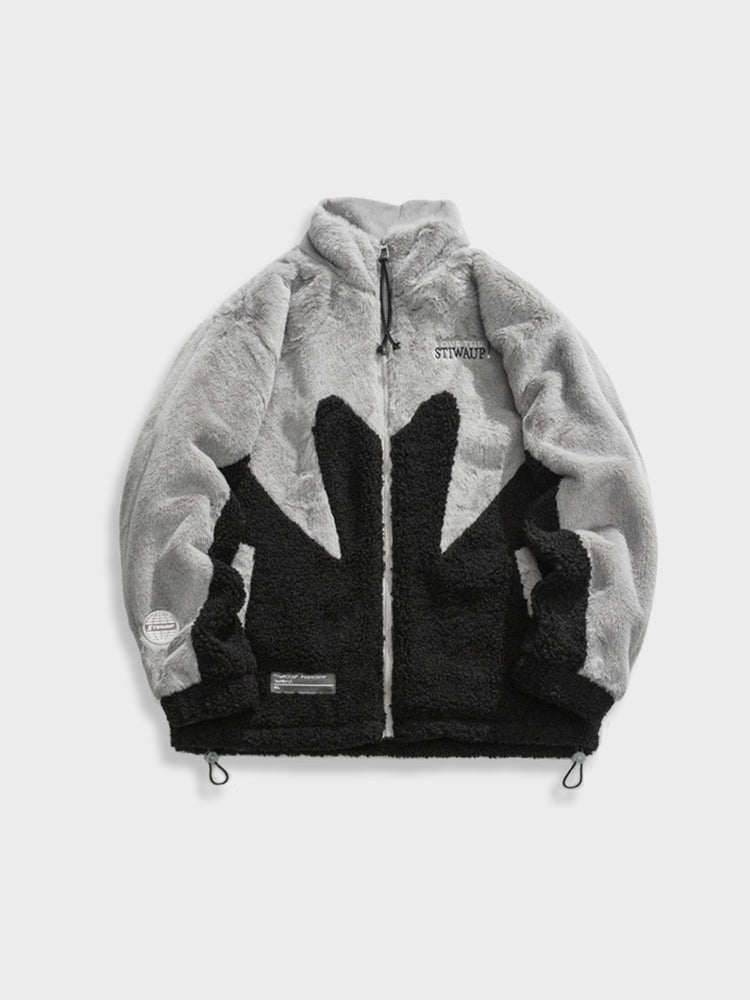 Men’s Straight Cut Hip-Length Jacket with Zipper Closure