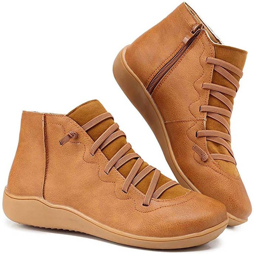 Ankle Boots Mid-Height Shape Rounded Toe