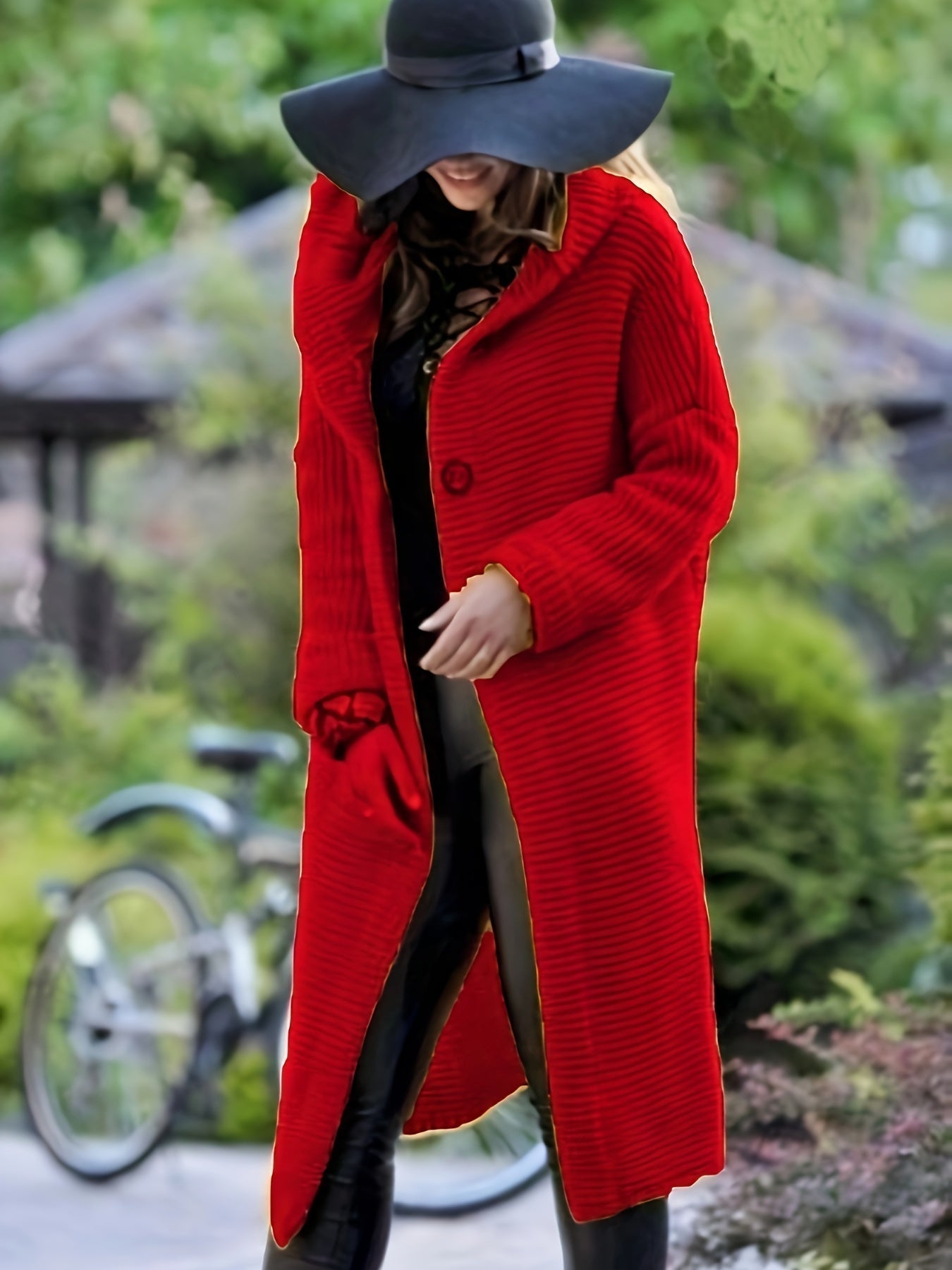 Women’s Hooded Cardigan Loose Fit Long Sleeve