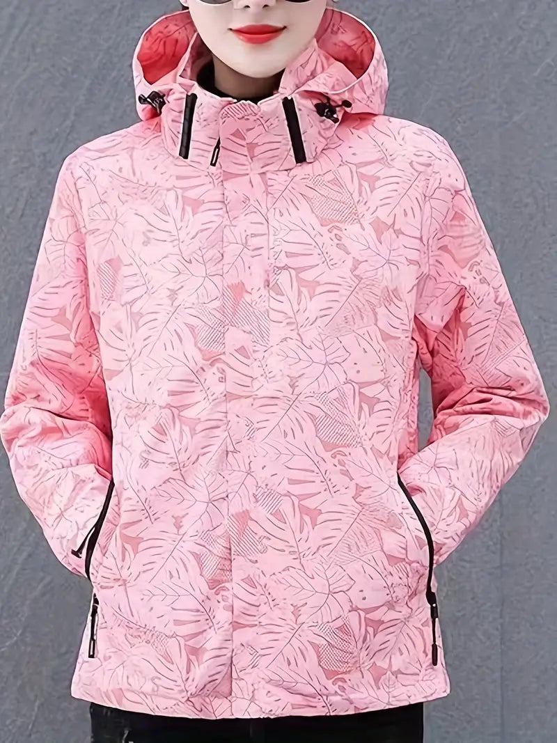 Jacket Straight Cut Hip-Length with Zipper Pockets