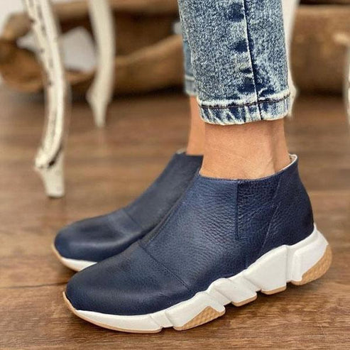 Women’s Ankle Boots Flat Silhouette Side Zipper
