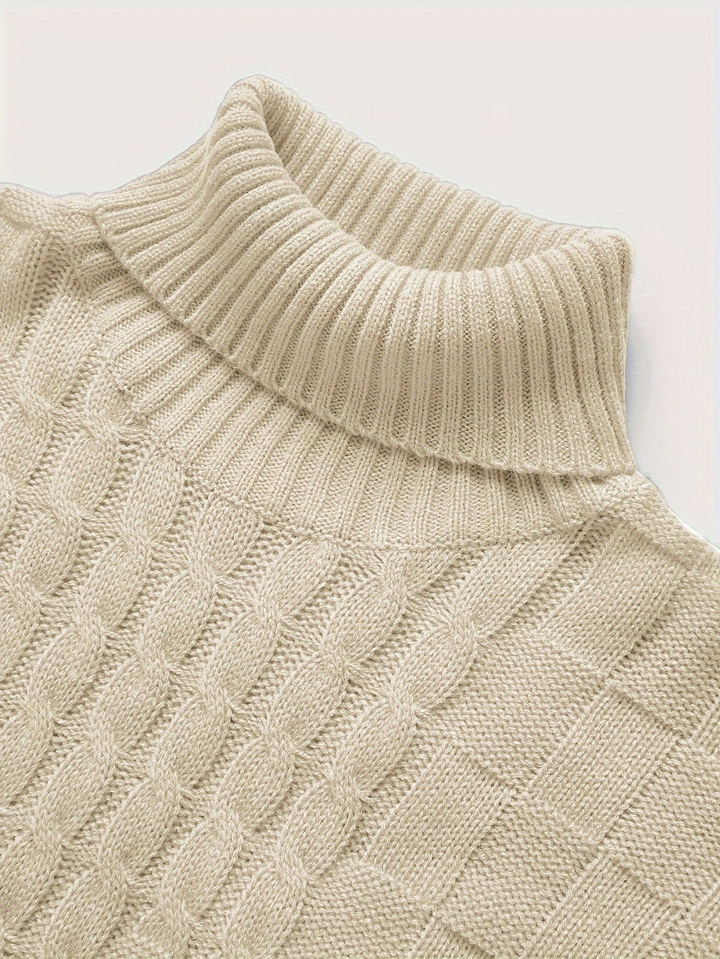 Men’s Sweater Straight Cut High Collar