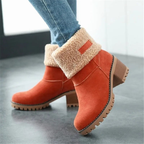 Ankle Boots Straight Shape Close-Fitting