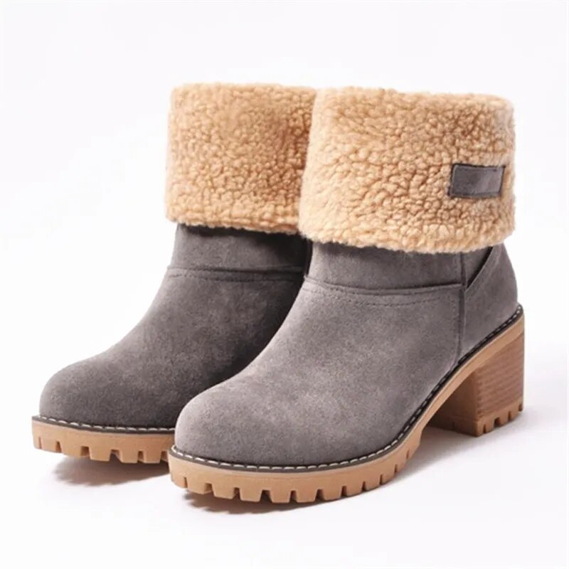Ankle Boots Straight Shape Close-Fitting