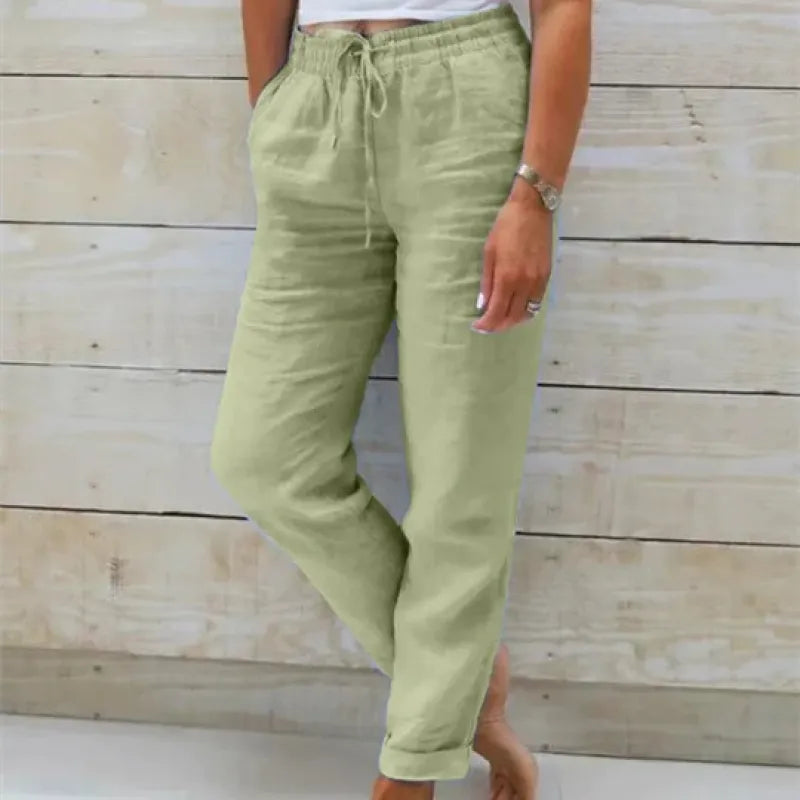 Airy Trousers Loose Fit Ankle-Length