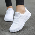 Low-Cut Lace-Up Trainers Rounded Toe