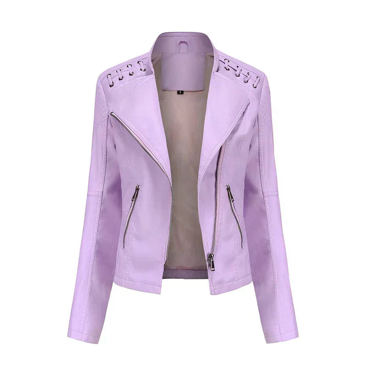 Jacket Straight Cut Hip-Length Long Sleeve