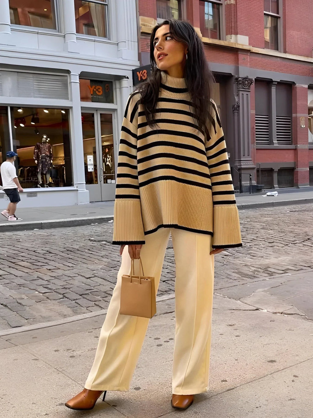 Women’s Oversized Roll Neck Jumper Medium Length