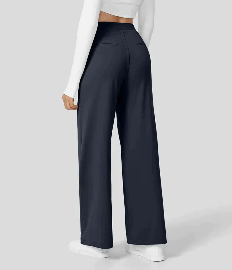 Elegant Wide-Leg Trousers High Waist