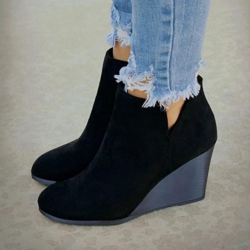 Ankle Boots Smooth Finish Pointed Toe