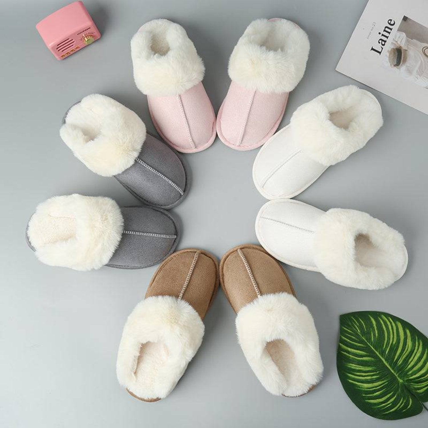 Women’s Slippers Low-Cut Closed-Toe Flat Sole