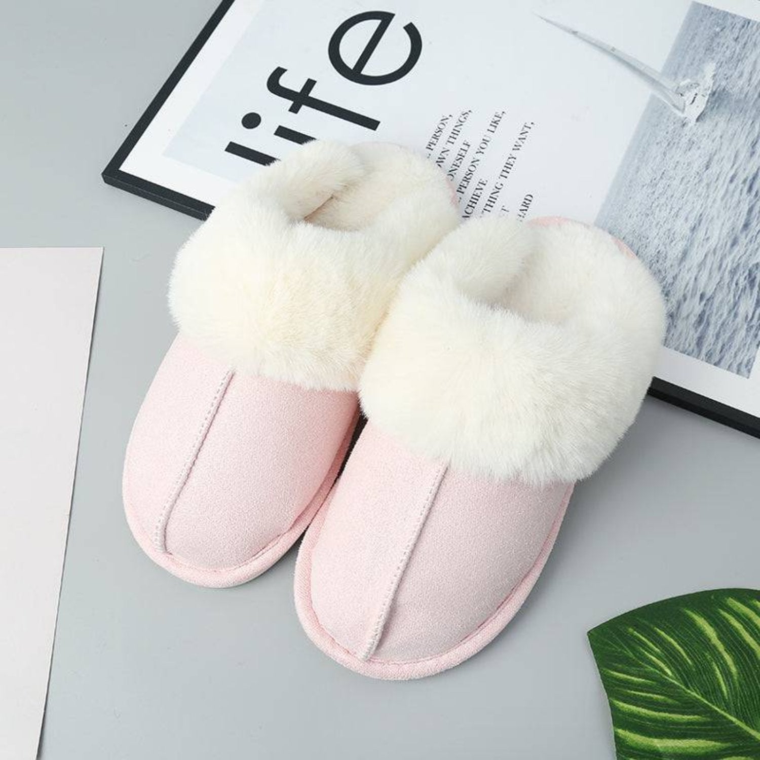 Women’s Slippers Low-Cut Closed-Toe Flat Sole
