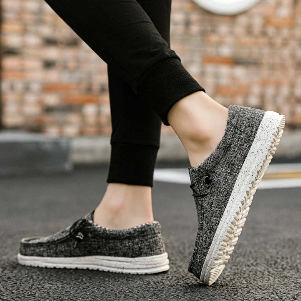 Men’s Slip-On Loafers Textured Surface