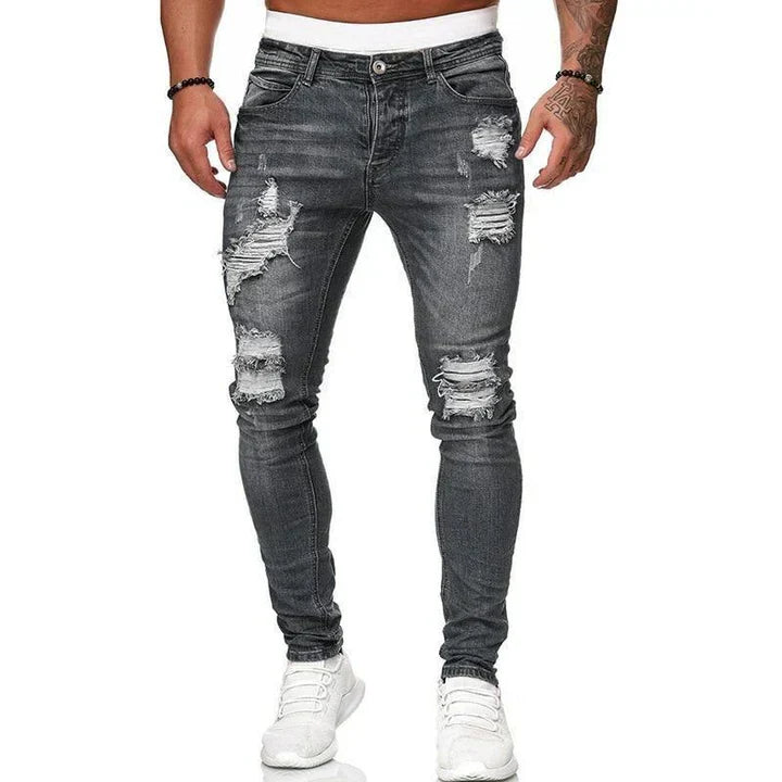 Men's Skinny Jeans Fitted Silhouette Standard Length