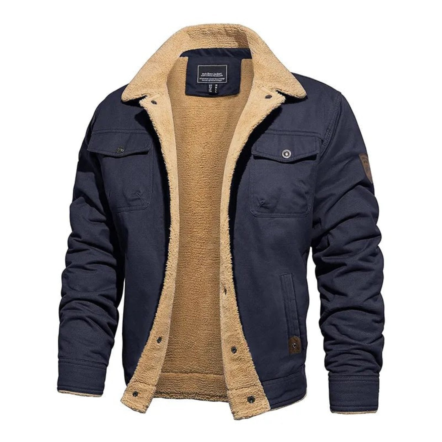 Jacket Regular Fit Hip-Length Classic Collar