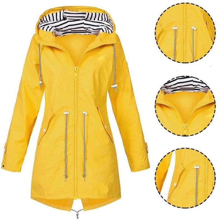 Women’s Rain Jacket Straight Cut Regular Length