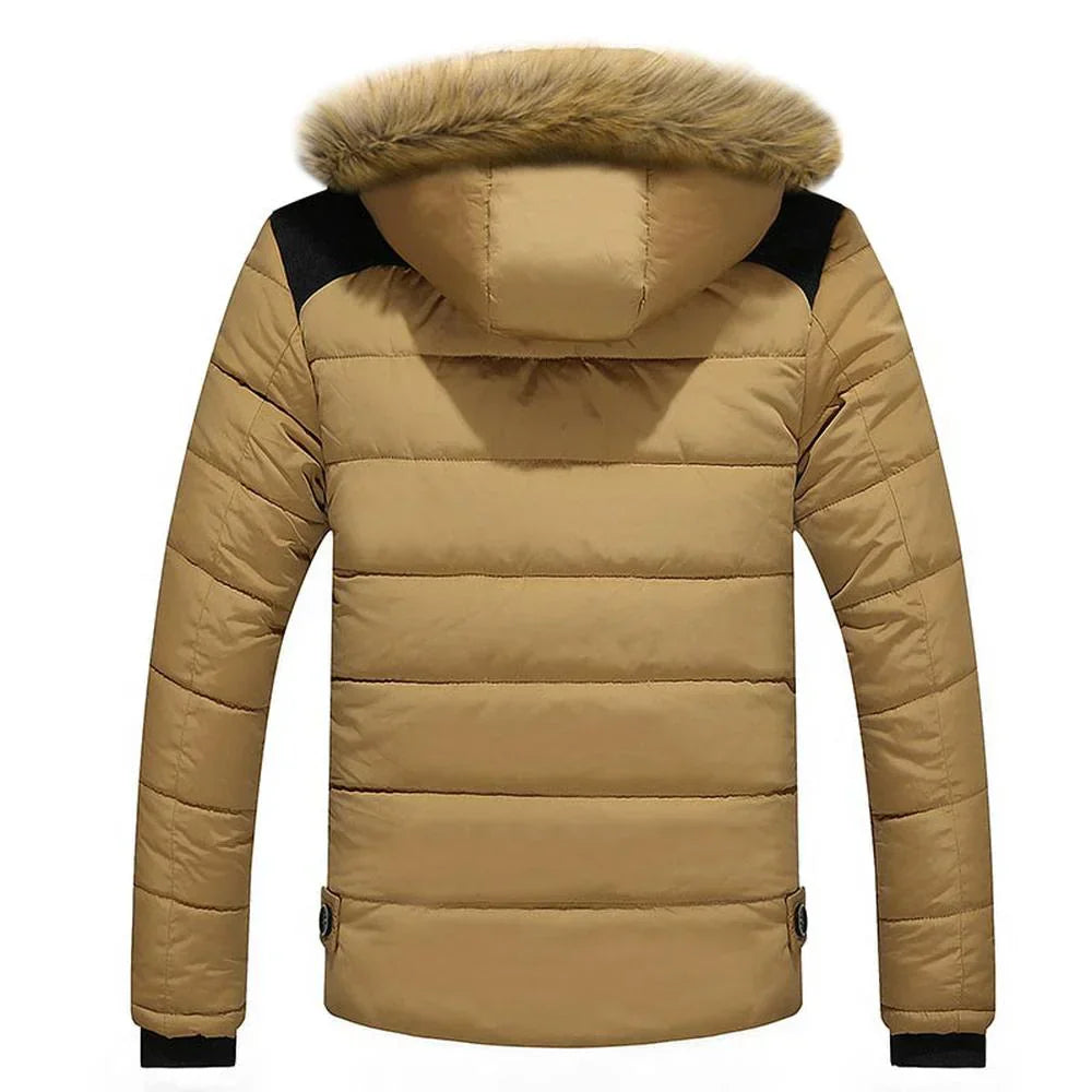 Men’s Winter Jacket Straight Cut Full-Length Sleeves