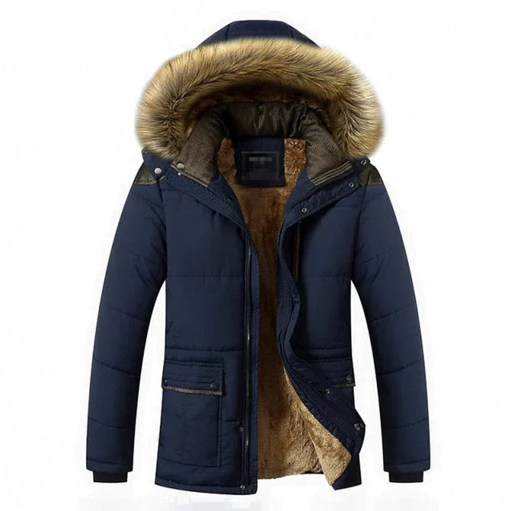 Men’s Straight Winter Jacket Long Sleeve