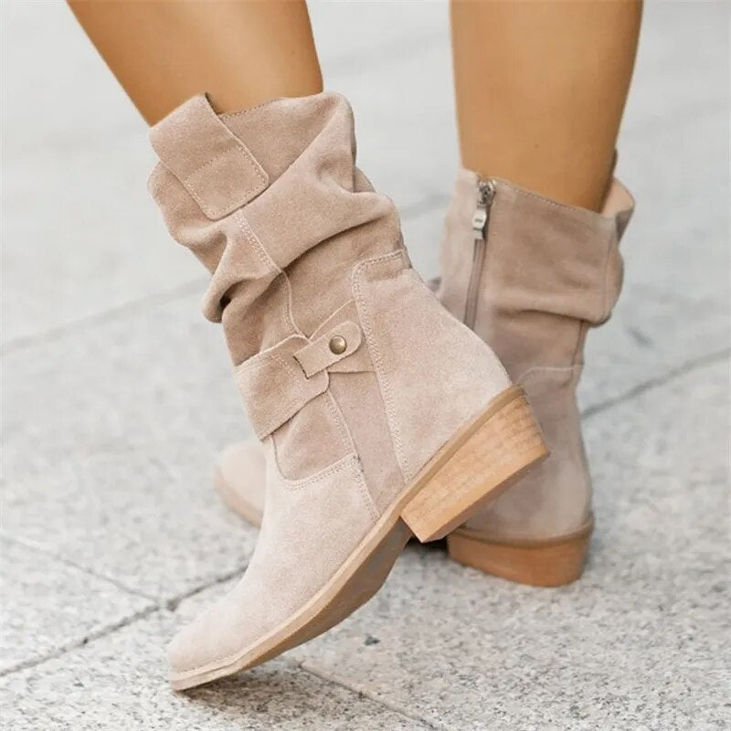 Ankle Boots Slim Fit Simple Design