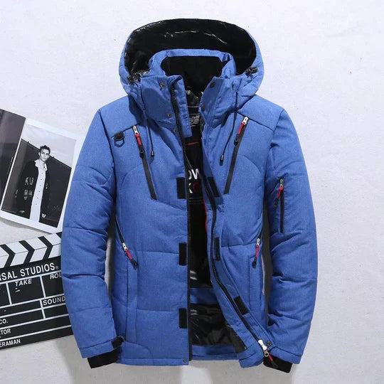 Men’s Long Parka Straight Shape with Hood