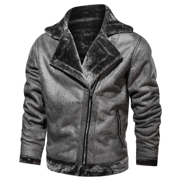 Men’s Bomber Jacket Waist-Length Ribbed